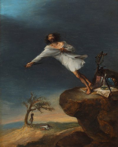 Satire op Romantische Zelfmoord door Leonardo Alenza
